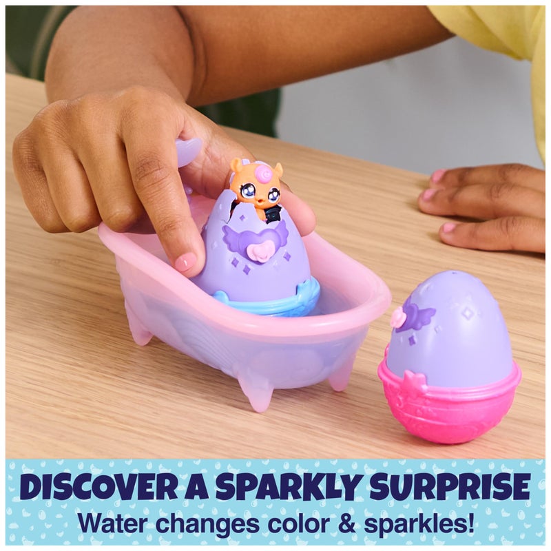 Hatchimals Alive, Make a Splash Playset with 15 Accessories, Bathtub, 2 Color-Change Mini Figures in Self-Hatching Eggs, Gifts & Stocking Stuffers for Girls & Boys - Image 3