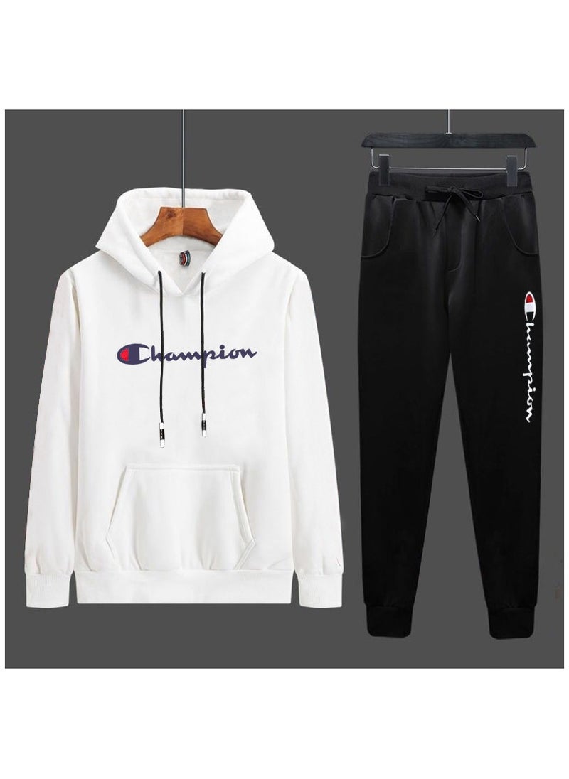 Champion طقم هوديي ملابس رياضية للرجال طقم معطف عصري  - Image 1