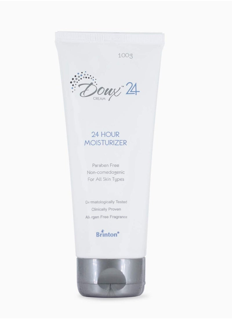 Brinton Doux 24-Hour Daily Moisturizing Cream for Dry & Itchy Skin | Paraben-Free, Non-Comedogenic, Non-Sticky & Non-Greasy | Allergen-Free Fragrance | Suitable for All Skin Types, 100g  - Image 1
