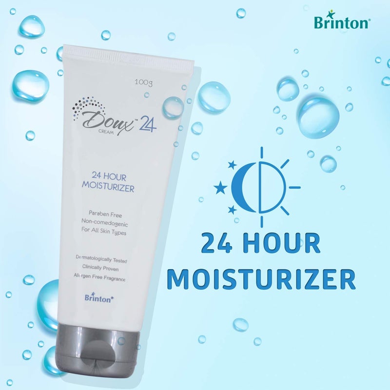 Brinton Doux 24-Hour Daily Moisturizing Cream for Dry & Itchy Skin | Paraben-Free, Non-Comedogenic, Non-Sticky & Non-Greasy | Allergen-Free Fragrance | Suitable for All Skin Types, 3.5 oz. - Image 2