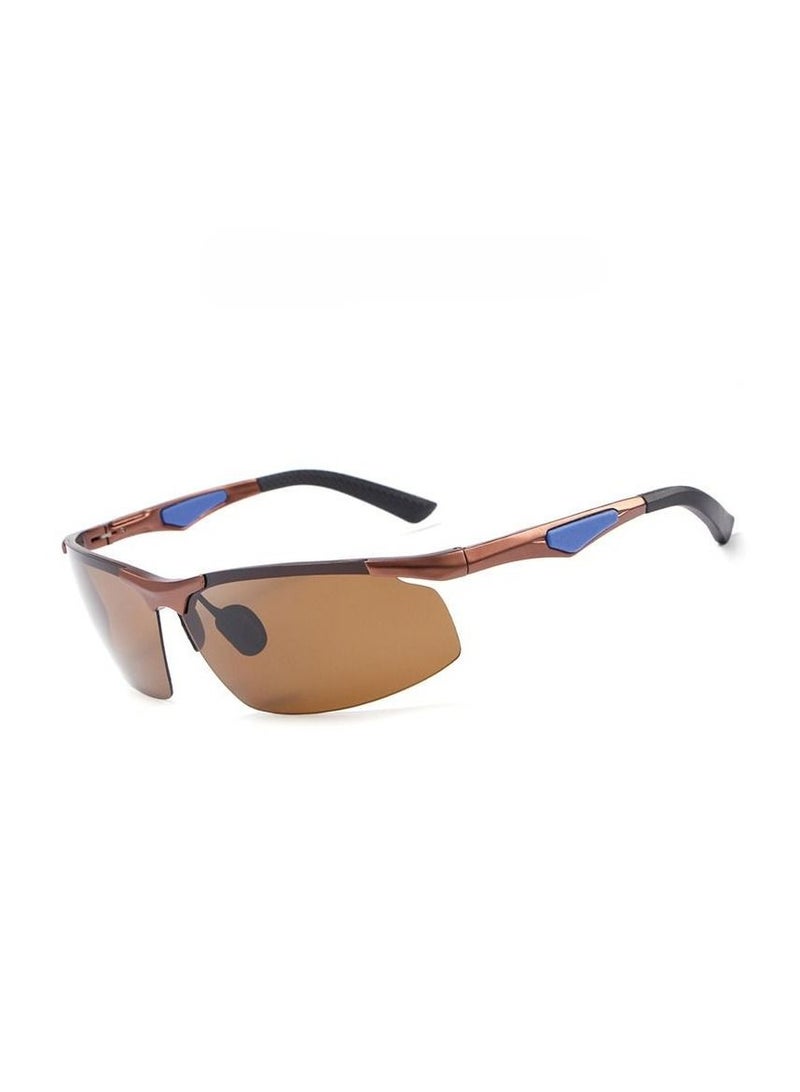 HDCRAFTER New polarized frameless all aluminum magnesium sports driving cycling glasses - Image 1