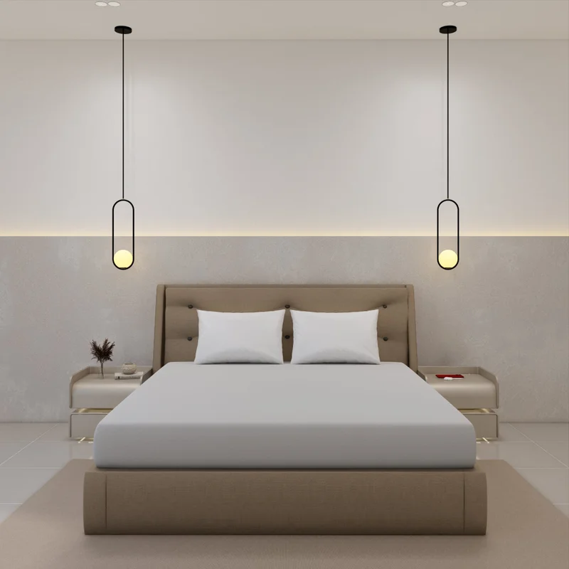 يسكن 500 Thread Count 100% Egyptian Cotton Sateen 2 Pc Pillow Case Set