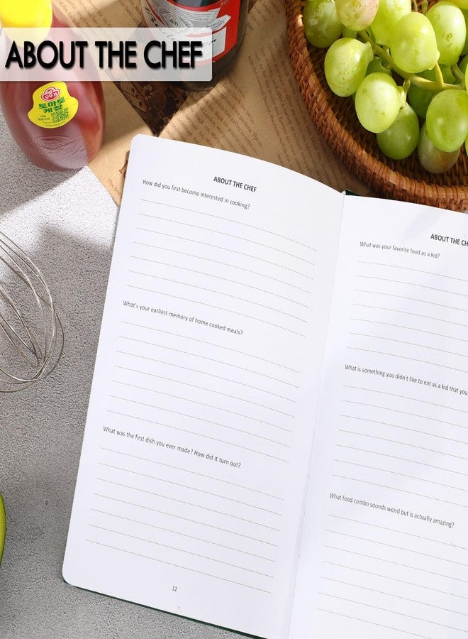 JULEASEL Blank Recipe Book to Write in Your Own Recipes, Thick Recipe Collection Book w/ 234 Pages, Hardcover Blank Cookbook for Family Recipes, Mom Christmas Gifts, Unique Gift for Cooking Lovers - Image 4