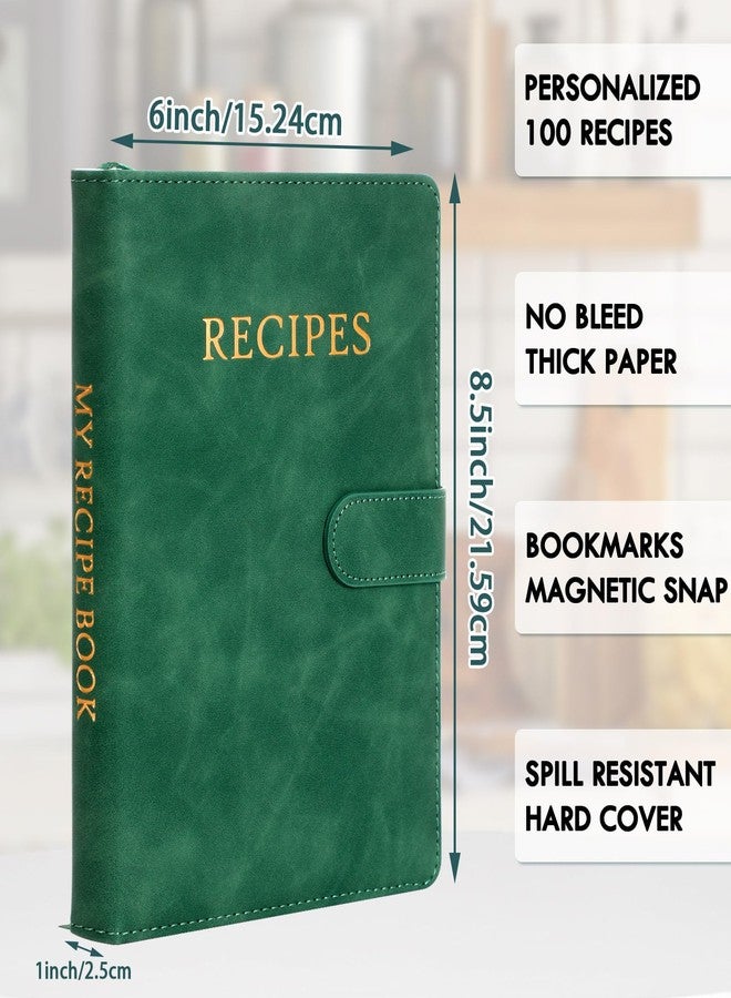 JULEASEL Blank Recipe Book to Write in Your Own Recipes, Thick Recipe Collection Book w/ 234 Pages, Hardcover Blank Cookbook for Family Recipes, Mom Christmas Gifts, Unique Gift for Cooking Lovers - Image 2