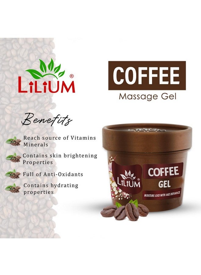 LILIUM Coffee Facial Kit 400G 4 Step Deep Cleansing & Glowing Skin Moisture Lock With Age Defiance Extra Glow & Fair Complexion Oily & Dry Skin Women & Men Paraben & Sulfate Free Pack Of 4 - Image 3