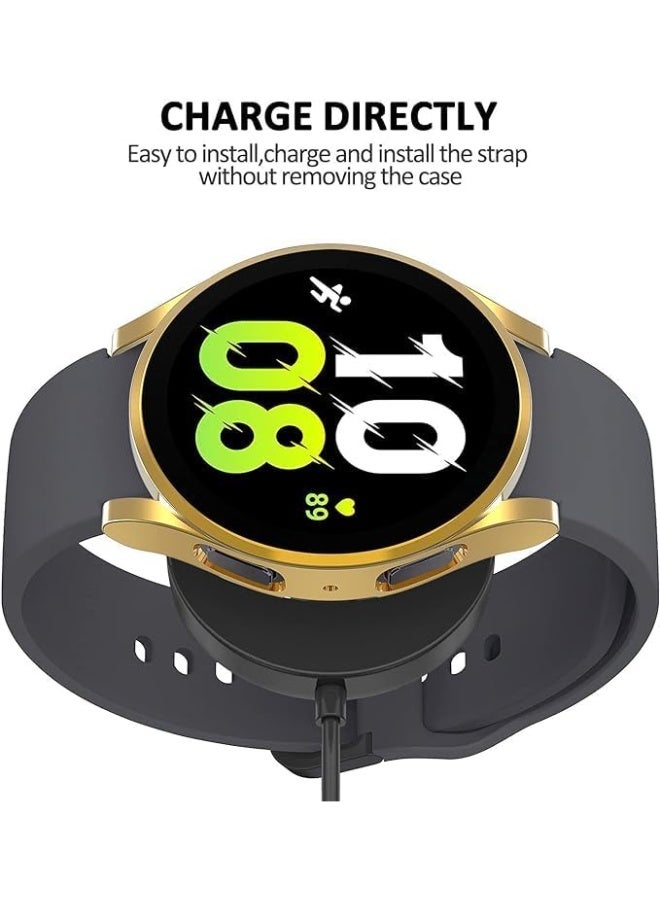 Compatible with Samsung Galaxy Watch 5 Pro Case, Soft TPU Shockproof Protective Case Cover for Samsung Galaxy Watch 5 Pro 45mm (Gold) - Image 3