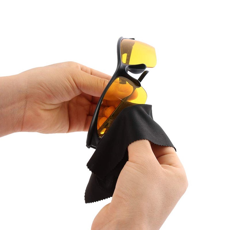 Yuyeran Yuyeran 4 PACK Sunglasses Bag Microfiber Dustproof Eyeglasses Storage Pouch Eyewear Carrying Case w/Glasses Cloth  - Image 3