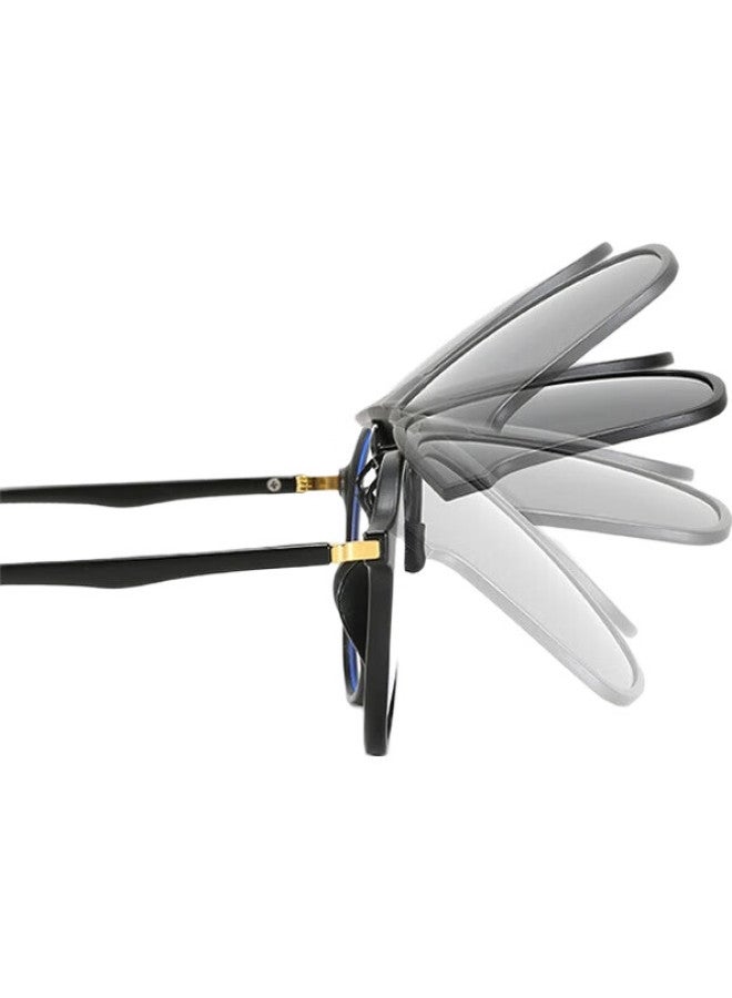 Bai Xiaoshe Bai Xiaoshu Gm Style Sunglasses Clip-On, 1 Pair [Sunglasses], For Day And Night Use, Unisex - Image 1