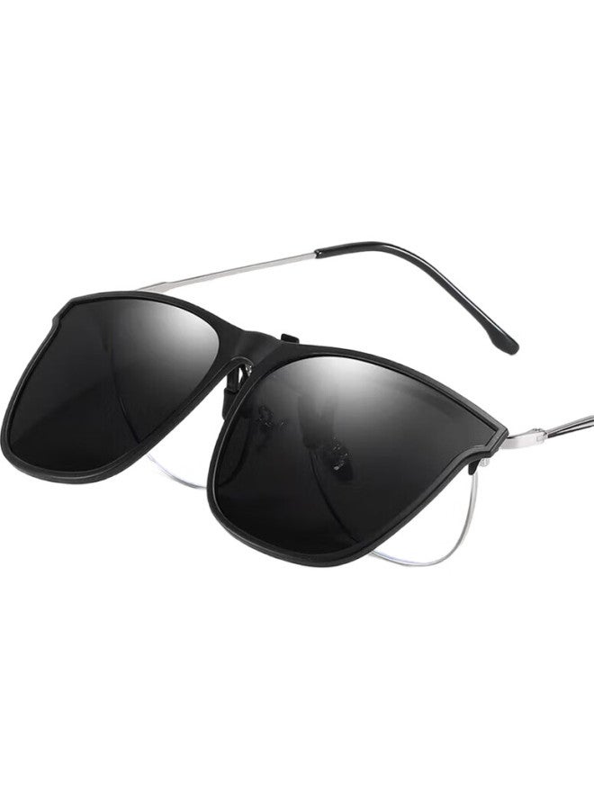 Bai Xiaoshe Bai Xiaoshu Gm Style Sunglasses Clip-On, 1 Pair [Sunglasses], For Day And Night Use, Unisex - Image 3