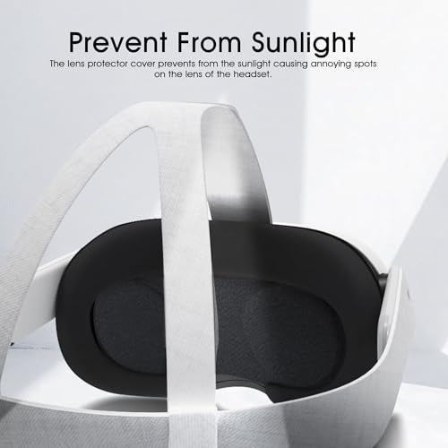Orzero (1 Pack) VR Lens Protector Cover Compatible for Quest 3S, Quest 3/2/1, Valve Index, PICO 3/4/4 pro/4 Ultra, Dust Proof Washable Protective Sleeve Sunlight Blocking Anti-Scratch - Black - Image 3
