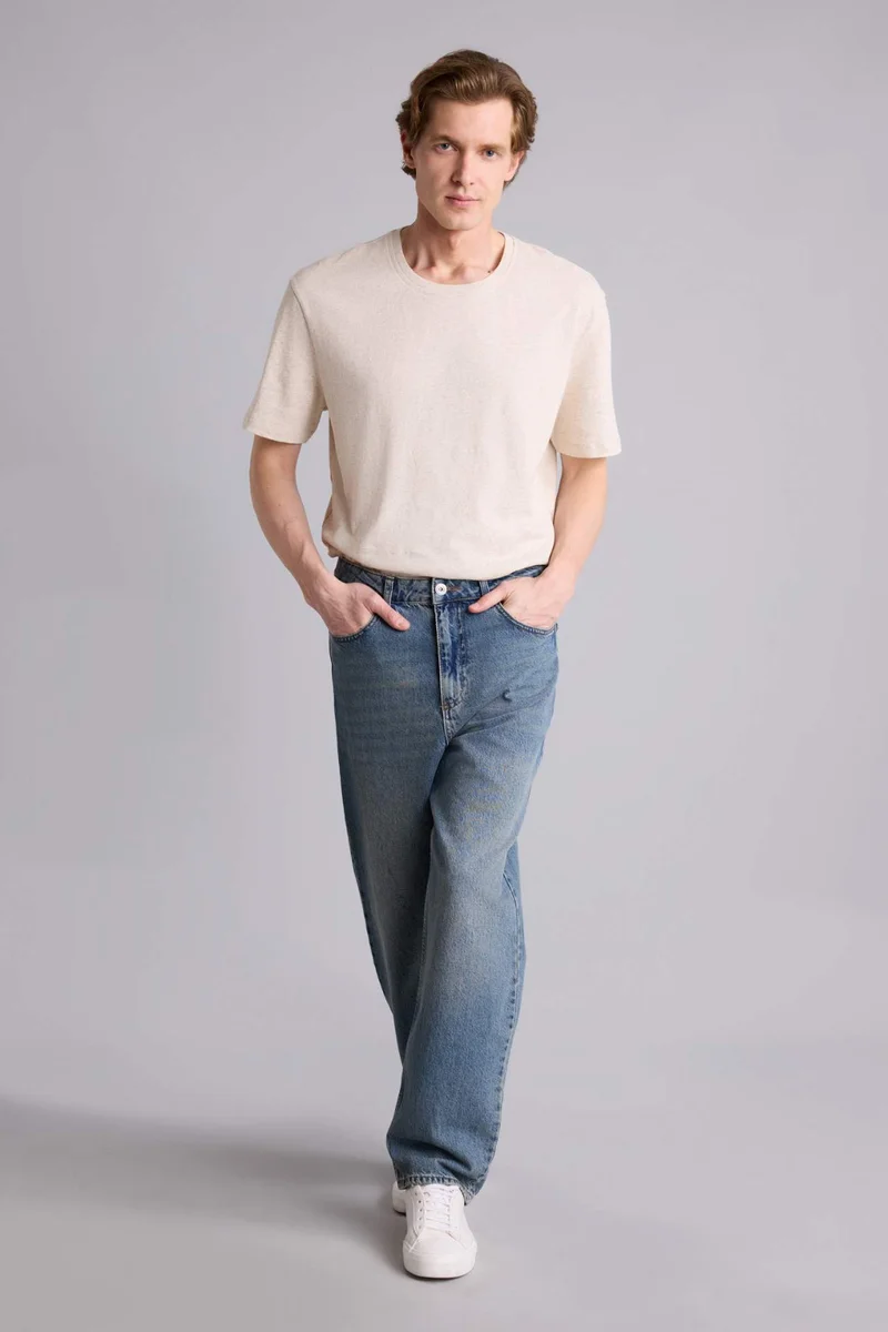 DeFacto Regular Fit Crew Neck Short Sleeve T-Shirt