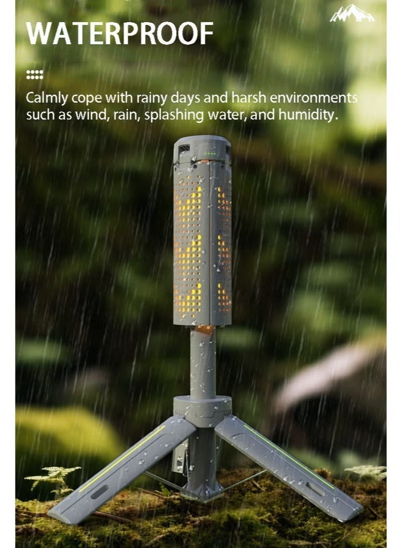 general Telescopic Folding Camping Light, 8000mah Rechargeable Lantern, Portable Flashlight, Suitable for Camping Trips, Fishing and Work - Image 4