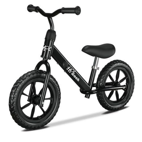 HAWEEK Toddler Balance Bike for 35 Year Old12 No Pedal Balance Bike for Kids 24 Year Old Boys GirlsToddler Training Bike Ride On Bicycle Toys Birthday Gift for 13 Black - Image 1