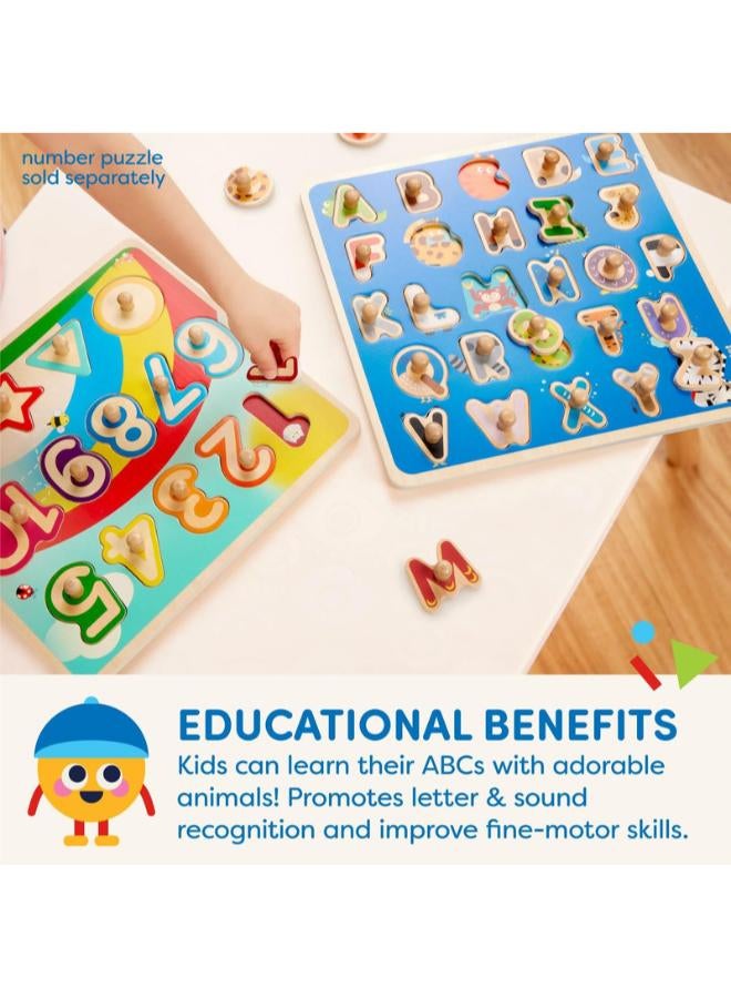 Battat Wooden Peg Puzzles - ABC - Image 3