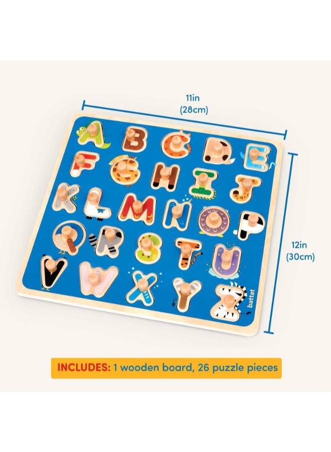 Battat Wooden Peg Puzzles - ABC - Image 5