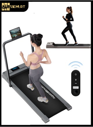WEMART Walking Pad,treadmill 1.75HP 3 in 1 Folding Treadmill for Home Office，Under Desk Treadmill can hold up to 100 kg speed 1-6km/h - pzsku/ZB7F5F0BF2A589AD7A62AZ/45/1750815456/bbbeb675-1665-420f-bf21-123903f63521