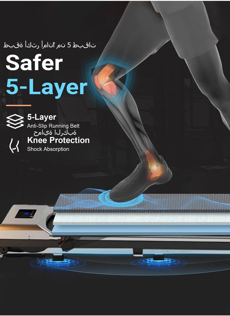 WEMART Walking Pad,treadmill 1.75HP 3 in 1 Folding Treadmill for Home Office，Under Desk Treadmill can hold up to 100 kg speed 1-6km/h