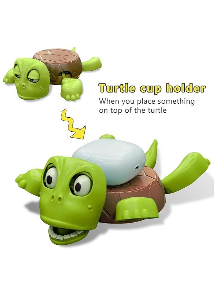 AIYISHI Funny Turtle Coasters with Surprise Expression Eyes & Raised Limbs for Home Bar, Party Gifts - Image 5