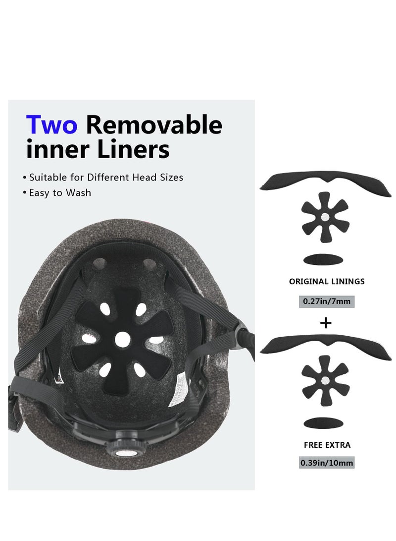 Excefore Toddler Kids Bike Helmet Multi-Sport Helmet for Cycling Skateboard Scooter Skating 54-58 cm from Toddler to Youth - Image 5