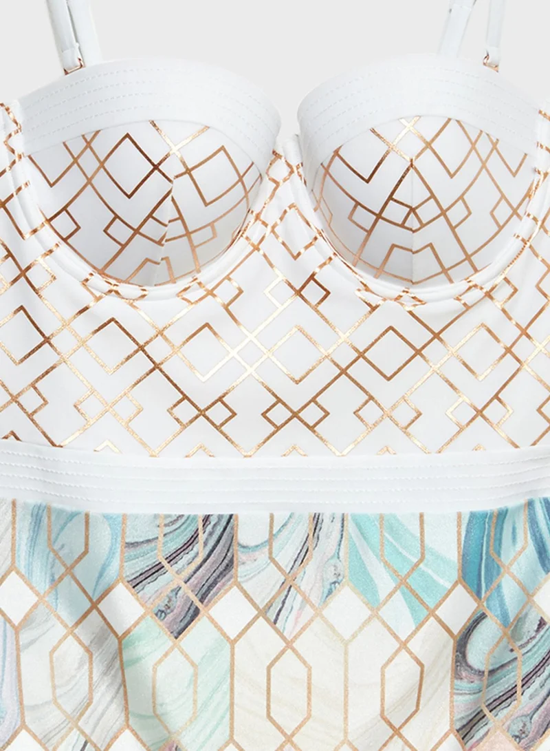 Ted Baker Lace Cupped Swimsuit