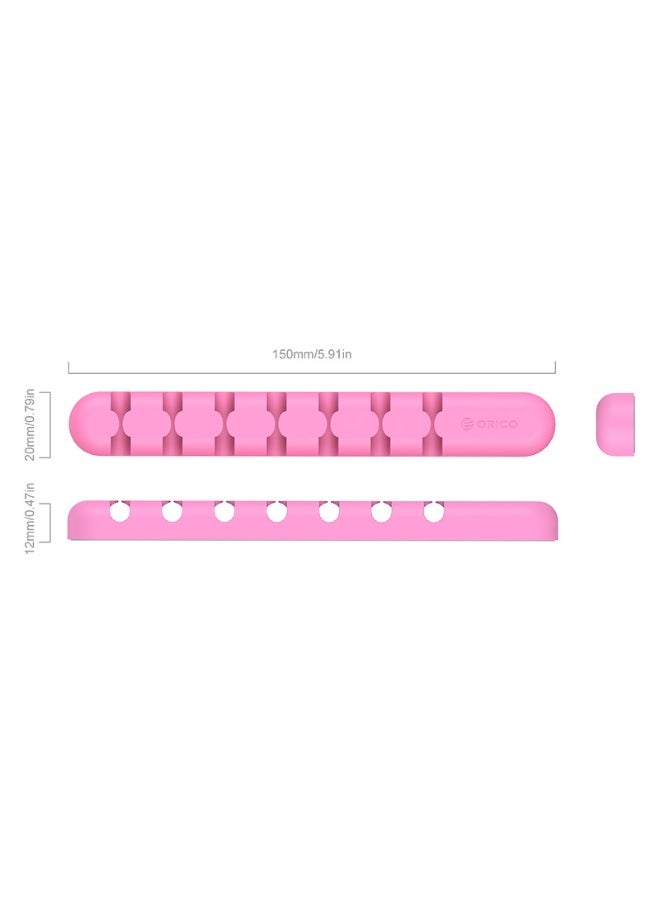 أوريكو صندوق تخزين 7 قطع شحن، ملحقات سطح المكتب، ملحقات مكتب الكمبيوتر، ومنظم الأسلاك، تستخدم لحاملات الكابلات، يمكن تنظيف الأسلاك الفوضوية في المنازل، السيارات، والمكاتب (1-2-3-5-7 فتحات)، الأزرق - Image 2