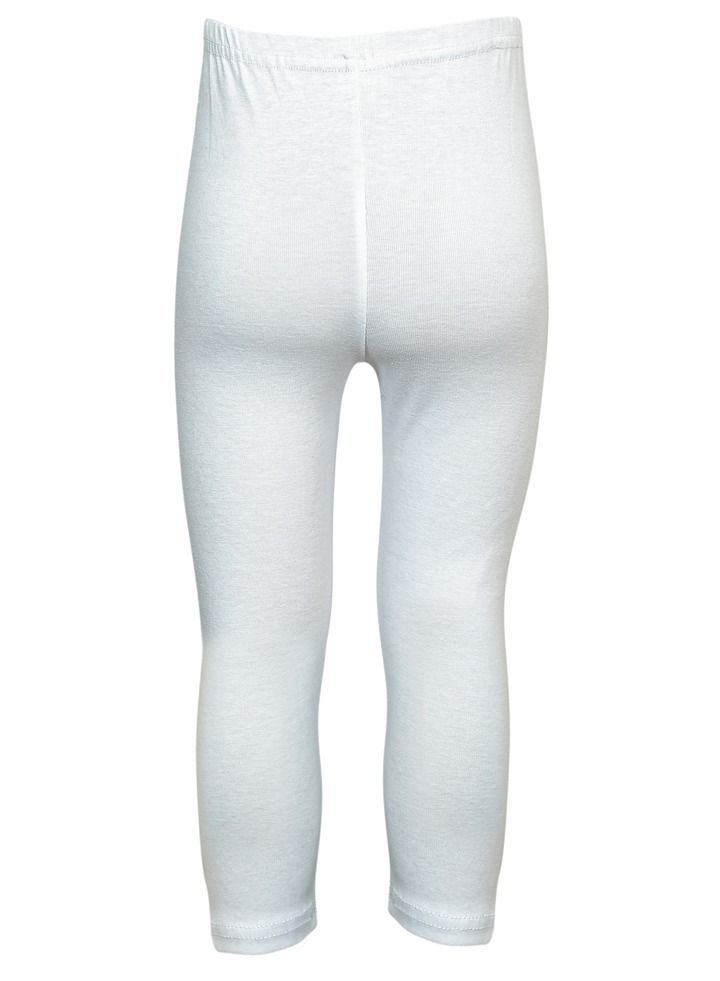 City Rose 3- Pieces Full Length Pants Inner Girls Leggings With Elasticised Waistband White - Image 4