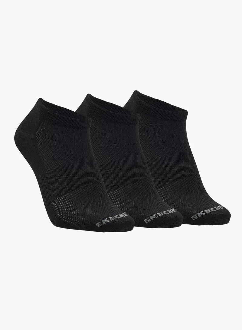 SKECHERS 3 Pack Non-Terry Low-Cut Socks