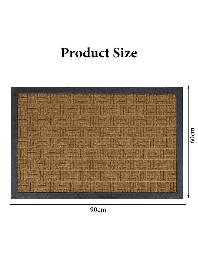 AGREON Front Door Mat, Heavy Duty Durable Welcome Mat for Outdoor Indoor, Dirt Trapper Waterproof Super Absorbent Door Mat, Anti-Slip Trapping Rugs for Entryway Outside Patio Porch - Image 2