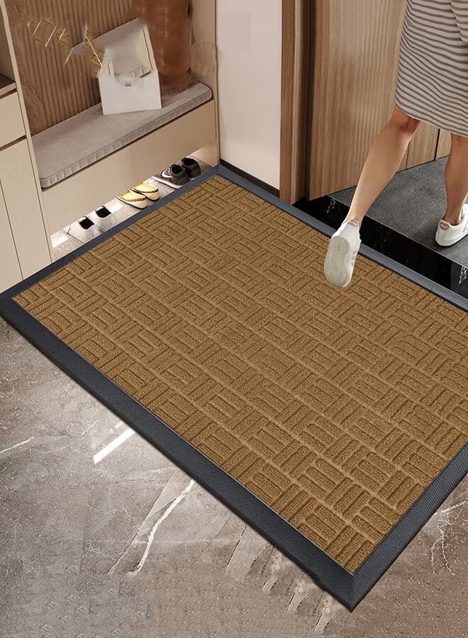 AGREON Front Door Mat, Heavy Duty Durable Welcome Mat for Outdoor Indoor, Dirt Trapper Waterproof Super Absorbent Door Mat, Anti-Slip Trapping Rugs for Entryway Outside Patio Porch - Image 1