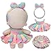 Voccim Handmade Crochet 17cm Doll Clothes Soft Cute Stylish Styles with Halter Dress and Headband for Dress up 15cm17cm Doll Accessories Suit Iridescence - Image 2