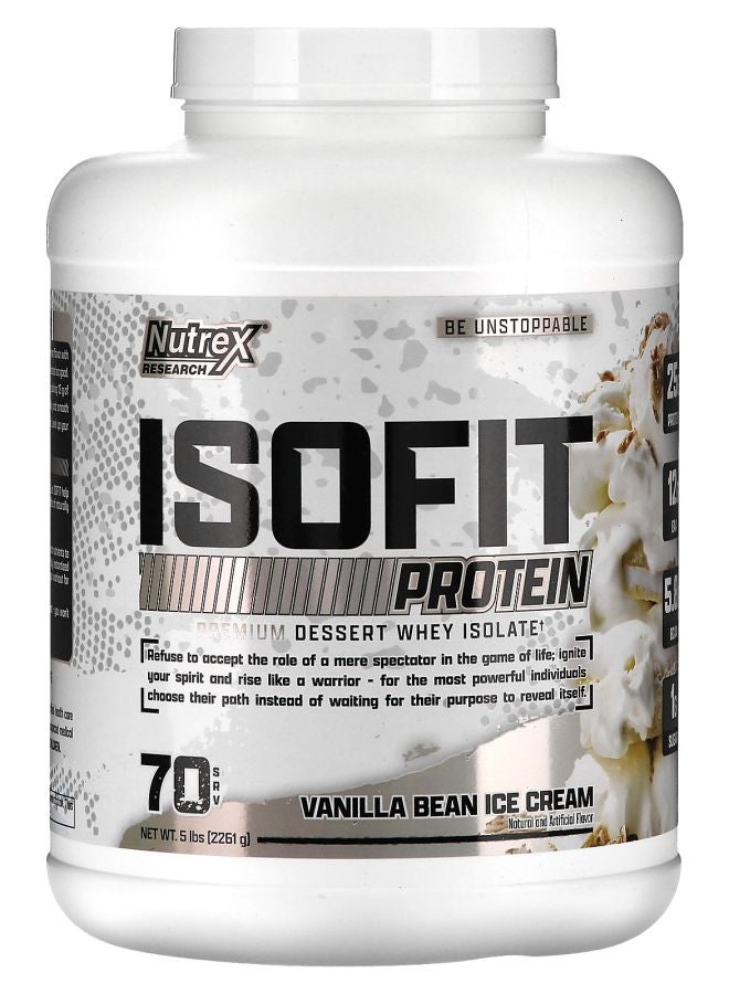 Nutrex Research IsoFit Protein Vanilla Bean Ice Cream 5 lb (2261 g)