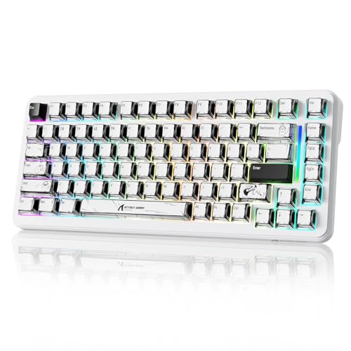 MAMBASNAKE ATTACK SHARK X82PRO HE 75% Wireless Rapid Trigger Gaming Keyboard, Hall Effect Magnetic Switch Keyboard with 0.01mm RT Adjustable Actuation, 8Khz Polling Rate, Hot-Swap, RGB, for PC Gamer (Comic) - Image 1