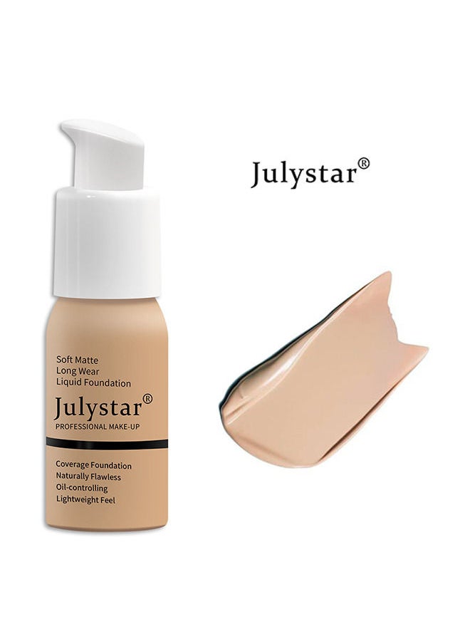Julystar Oil Control Foundation Foundation Cream Foundation Concealer Lasting Makeup-Free Liquid Foundation  - Image 1