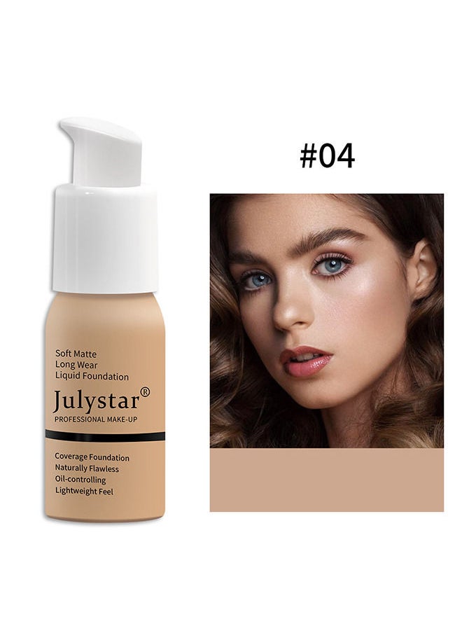 Julystar Oil Control Foundation Foundation Cream Foundation Concealer Lasting Makeup-Free Liquid Foundation  - Image 2