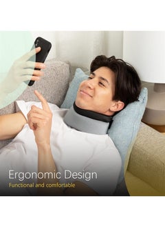 BraceUP Neck Brace for Neck Pain and Support for Women Man – Soft Cervical Collar for Pain Relief, Sleeping, Posture, and Straightener  - Image 3