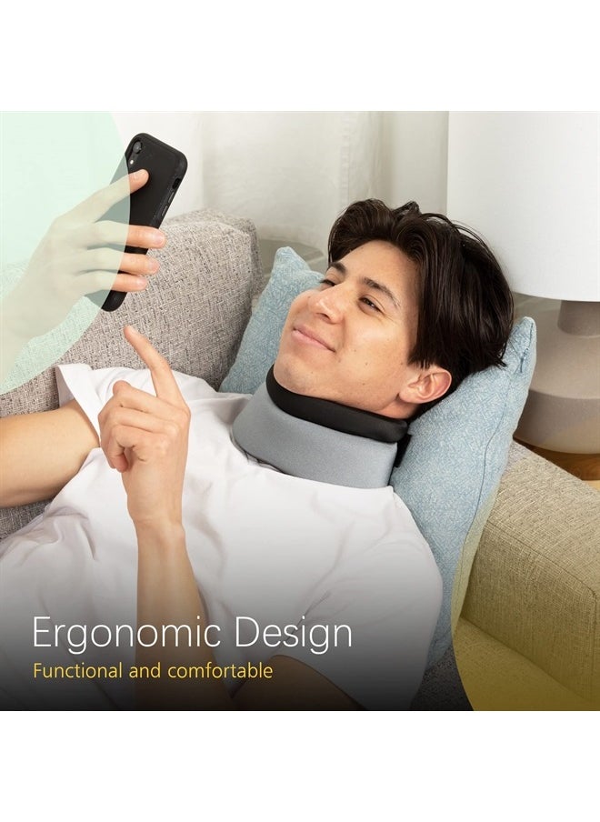 BraceUP Neck Brace for Neck Pain and Support for Women Man – Soft Cervical Collar for Pain Relief, Sleeping, Posture, and Straightener  - Image 3