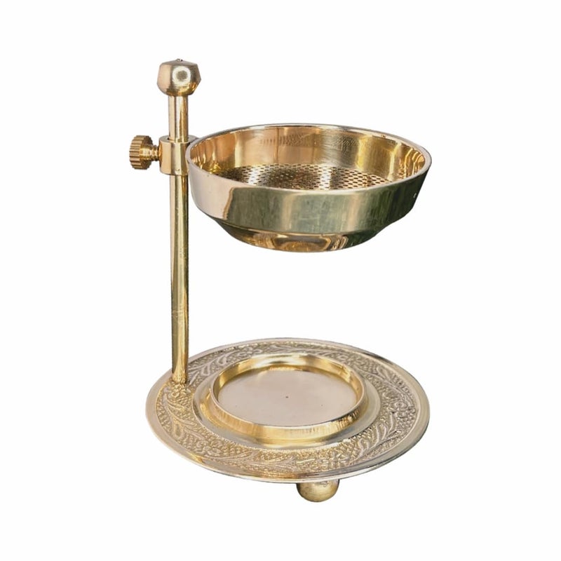 TORPPEZA Brass Fragrance Lamp Oil Diffuser Camphor Lamp Bakhoor Frankincense Burner with Adjustable Handle Spiritual Use - Image 5