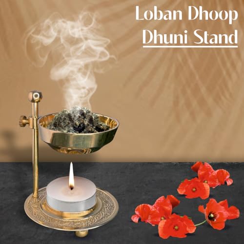 TORPPEZA Brass Fragrance Lamp Oil Diffuser Camphor Lamp Bakhoor Frankincense Burner with Adjustable Handle Spiritual Use - Image 2