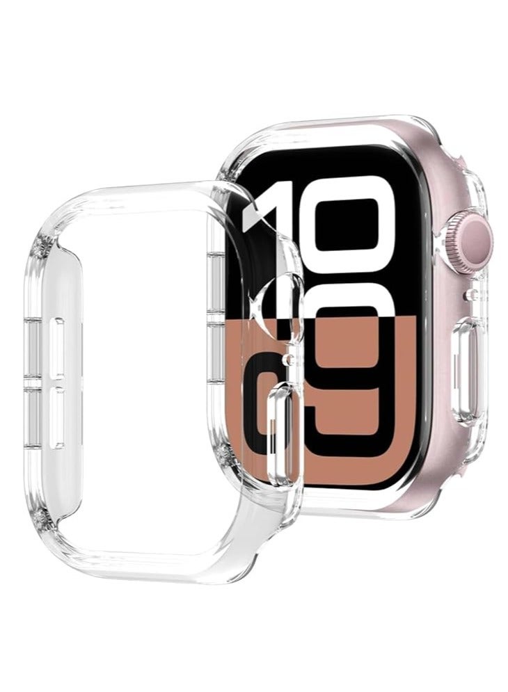 Shockproof Case for Apple Watch Series 10 49mm, Slim Fit Case with Hard PC Frame and All-inclusive Edges for iWatch Series 10 46mm [No Screen Protector] clear - Image 2