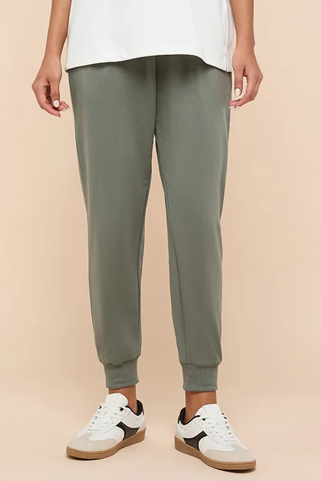 أر أند بي Solid Joggers with Drawstring Waist
