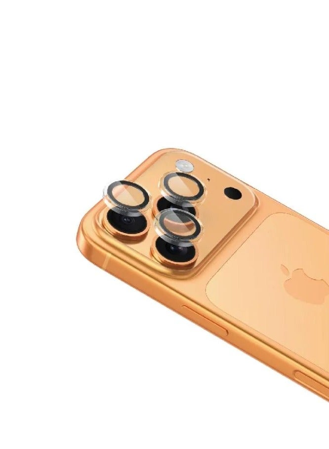 Devon iPhone 17 Pro Camera Lens Protector - HD Tempered Glass with Metal Ring, High Clarity, Scratch Resistant, Easy to Install - Image 4