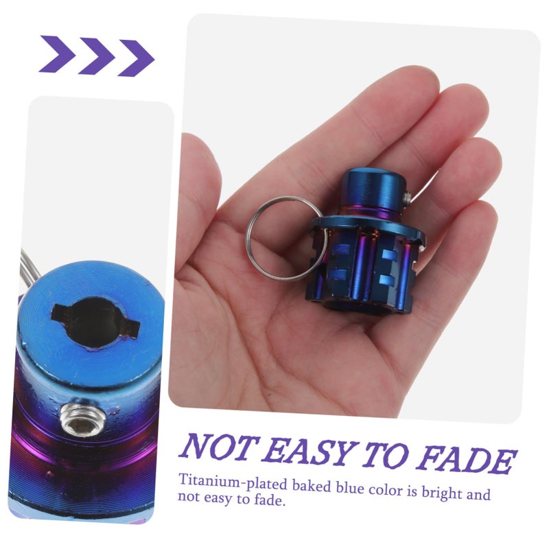 CNC Alloy Motorcycle Key Cover DIY Installation Screw Fixing Cool Oxidized Design - Image 5