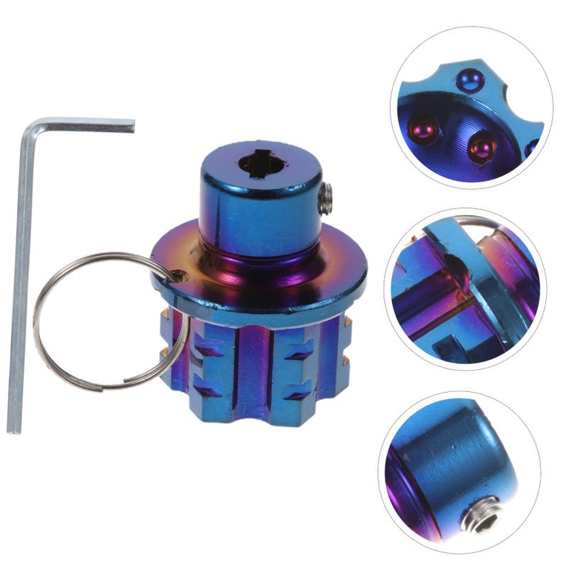 CNC Alloy Motorcycle Key Cover DIY Installation Screw Fixing Cool Oxidized Design - Image 4