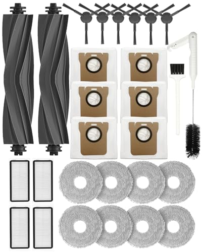 Yivy L20 UltraL20 Ultra CompleteL30 UltraL30 Ultra Complete Replacement Parts for Dreame Vacuum Cleaner Accessory Kit 2 Main Brushes 6 Side Brushes 4 HEPA Filters 6 Dust Bags 8 WipesYivy 28PCS - Image 1