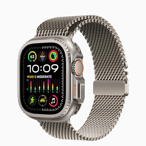 Bisikor 2 in 1 Metal Case Compatible with Apple Watch Ultra 3/2/1 49mm, Rugged Shockproof Metal Bumper Case with Back Cover for iWatch 49mm (Titanium) - Image 2