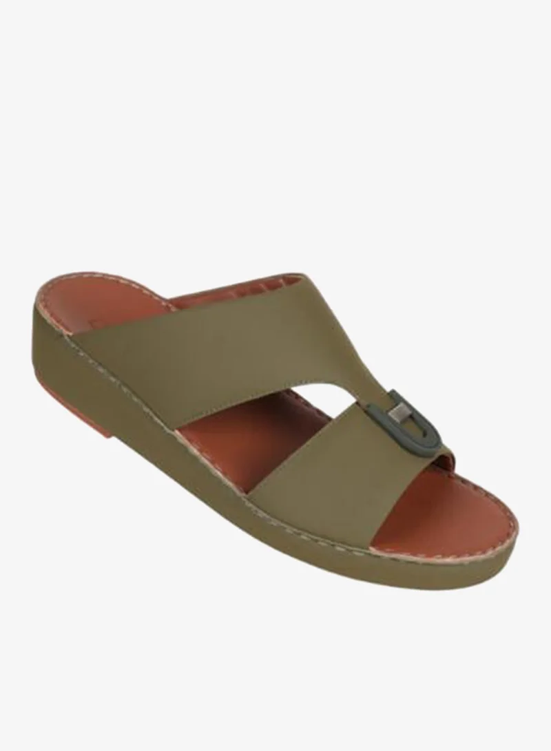 008-3819 Barjeel Uno Mens Arabic Sandals BS 44 Olive