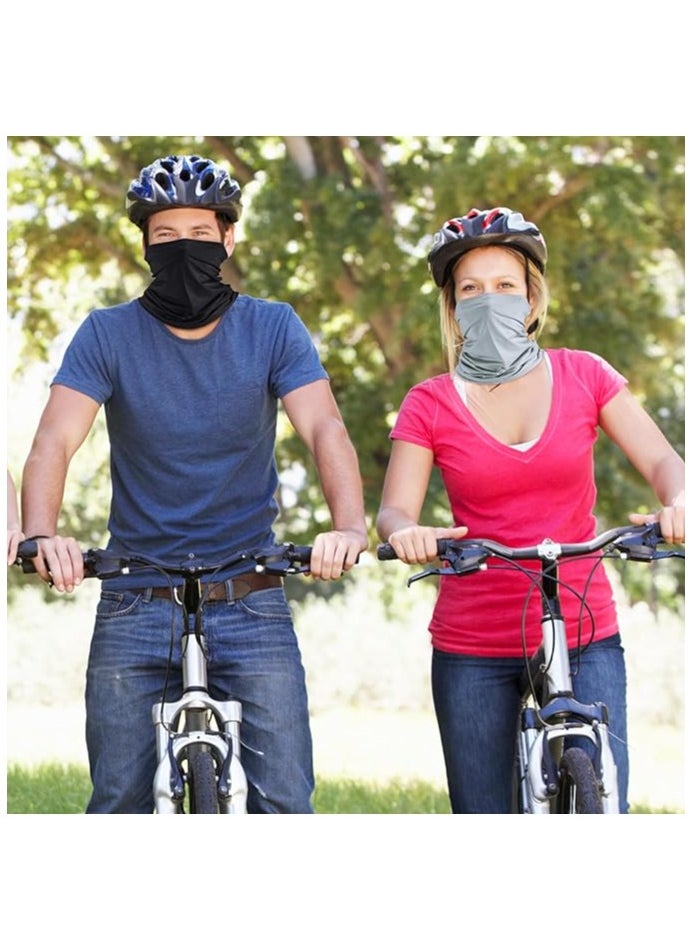 Generic - 4 Pieces Sun  Anti-UV  Face Mask Breathable Outdoor Cycling Neck Scarf Set - Image 1