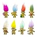 Yintlilocn 8PCS Troll Dolls 80s PVC Vintage Troll Doll Action Figures Chromatic Adorable for Collections School Project Arts and Crafts Party Favors - Image 3