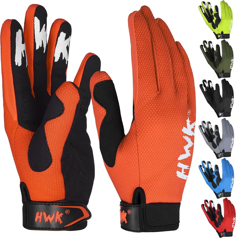 HWK Motorcycle Gloves for Men & Women - All-Purpose Motocross Riding Gloves - Image 1