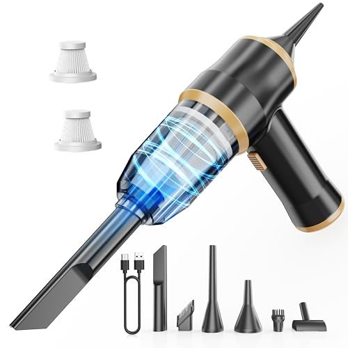 BELIBUY Mini Car Vacuum 15000Pa Portable Cordless Handheld Vacuum Cleaner and Air Duster with 2 Filter for Car, Sofa, Office, Pet, Home - Image 1